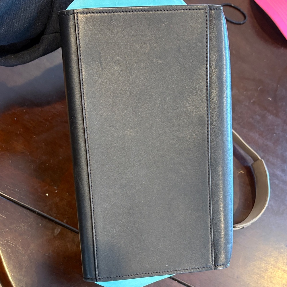 Celine Tricolor Satchel in Brown, Black, and Teal - Picture 5 of 14